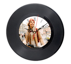 Orologio da parete in vinile Numeri romani