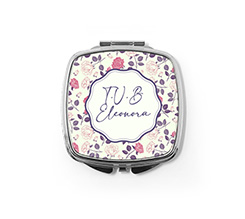 Trama con rose per lo specchietto quadrato