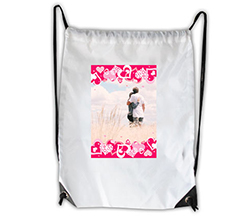 Sacca personalizzata per San Valentino con foto e cuori