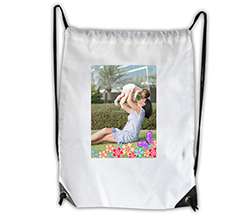 Sacca per Estate con foto mamma e grafica Fiori Colorati