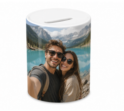 salvadanaio personalizzato con foto di coppia