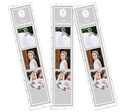 Segnalibro Prima Comunione per inviti con grafica e foto