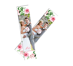 segnalibro matrimonio white flowers