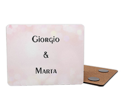 calamita rettangolare in legno segnaposto per matrimonio