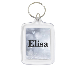 portachiavi in plastica segnaposto per matrimonio