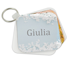 portachiavi fotolibro segnaposto per matrimonio