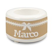 portacandela segnaposto per matrimonio