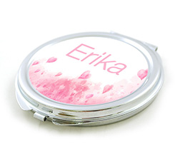 specchietto tondo segnaposto per matrimonio