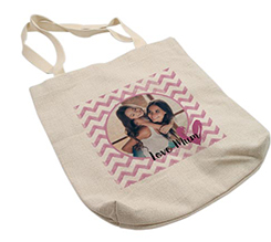 Shopper in Juta 34x36,5 love mum rosa