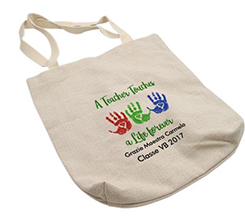 shopper in juta impronte bimbi