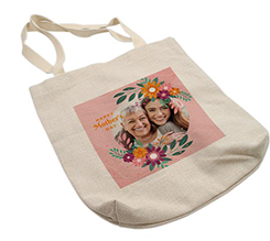 Shopper in Juta 34x36,5 mothers fiori