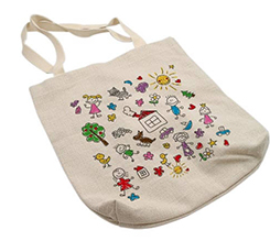 shopper in juta per maestra disegno