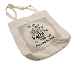 shopper in juta teacher personalizzabile