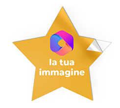 Adesivo a forma di stella