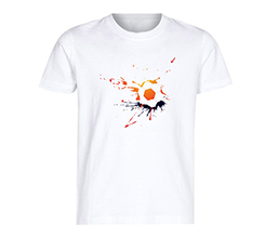 t-shirt sportiva in cotone per bambini con grafica calcio con pallone