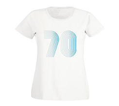 maglietta da donna per compleanno 70 anni
