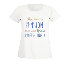 T-shirt donna cotone Nonna professionista