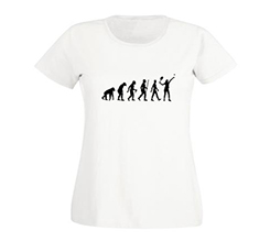 t shirt sportiva da donna in cotone con grafica padel evolution