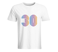 maglietta compleanno personalizzata 30 anni