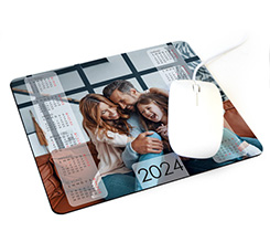 Mousepad in gomma con grafica con calendario