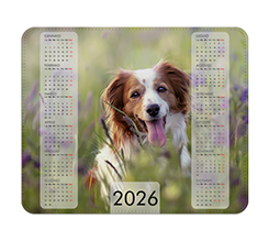 Tappetino Mouse in Pelle Calendario