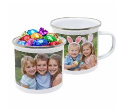 tazza in metallo da regalare a pasqua
