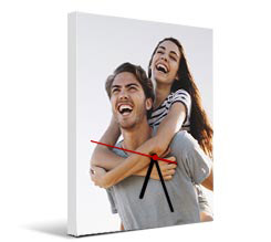 orologio su tela personalizzato con le tue foto per regalo