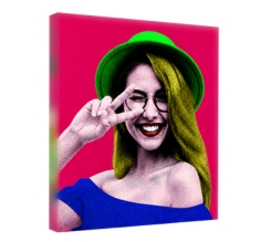 Pop art su tela 1 Riquadro Warhol