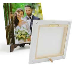 Tela leggera personalizzata con piedistallo come regalo per matrimonio