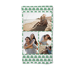 telo mare con foto e grafica elefantini