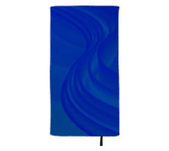 Telo mare in microfibra 80x150 cm Grafica stratta blu
