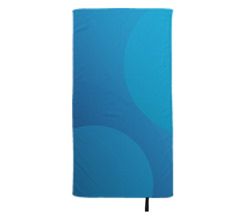 lo mare in microfibra 80x150 cm Grafica stratta cerchi blu