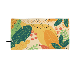 Telo mare in microfibra 80x150 cm Grafica con foglie tropicali