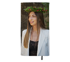 Telo mare in microfibra con foto laurea