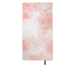 Telo mare in microfibra 80x150 cm Grafica astratta di colore rosa