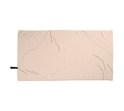 Telo mare in microfibra 80x150 cm Grafia astratta chiara e rametti