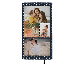 Telo mare in microfibra 80x150 cm Collage da 4 riquadri con stelline