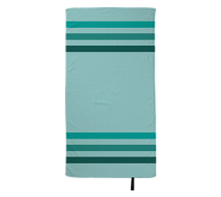 Telo mare in microfibra 80x150 Grafica con sfondo e strisce verdi