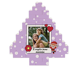 Mattoncini puzzle albero Ti voglio bene mamma
