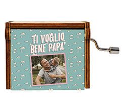 Carillon in legno Ti voglio bene papà