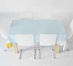 Tovaglia rettangolare Prima Comunione con grafica Colomba e Calice