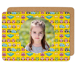 Tovaglietta in Sughero Gufetti colorati