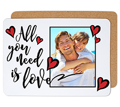 Tovaglietta in sughero I love you collage