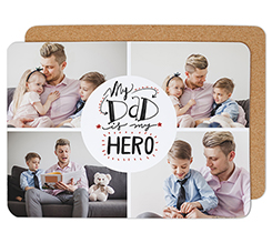 Tovaglietta in sughero Dad is my hero