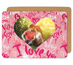 Tovaglietta in sughero Words of love