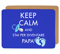 Tovaglietta in sughero Keep calm dad