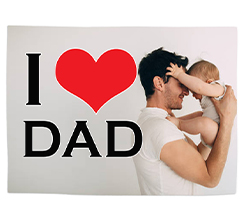 tovaglietta per la festa del papà personalizzata con foto e grafica