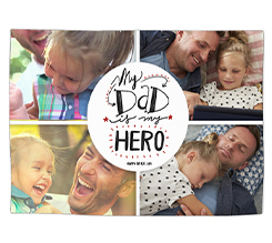 Tovaglietta in tessuto Dad is my hero