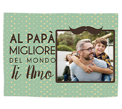 Tovaglietta in tessuto grafica Papà migliore al mondo