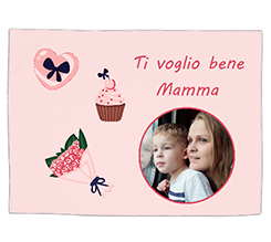 Tovaglietta in tessuto Ti voglio bene mamma
